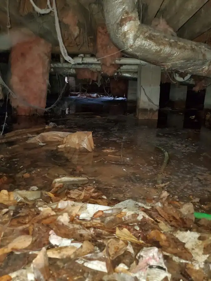 Crawl space flood assessment for Commercial Water Damage Restoration in Storm Lake